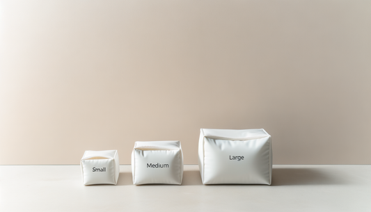 What’s the difference between small, medium, and large packing cubes?