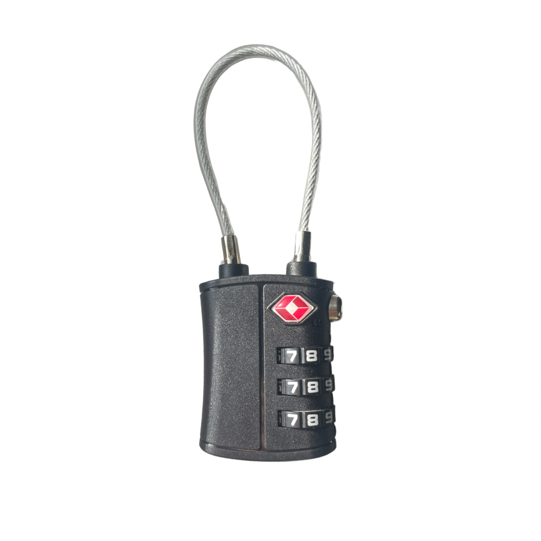 🎁 Backpacker Travel Lock – TSA Approved Combo Lock with Steel Cable for Luggage & Lockers (100% off)
