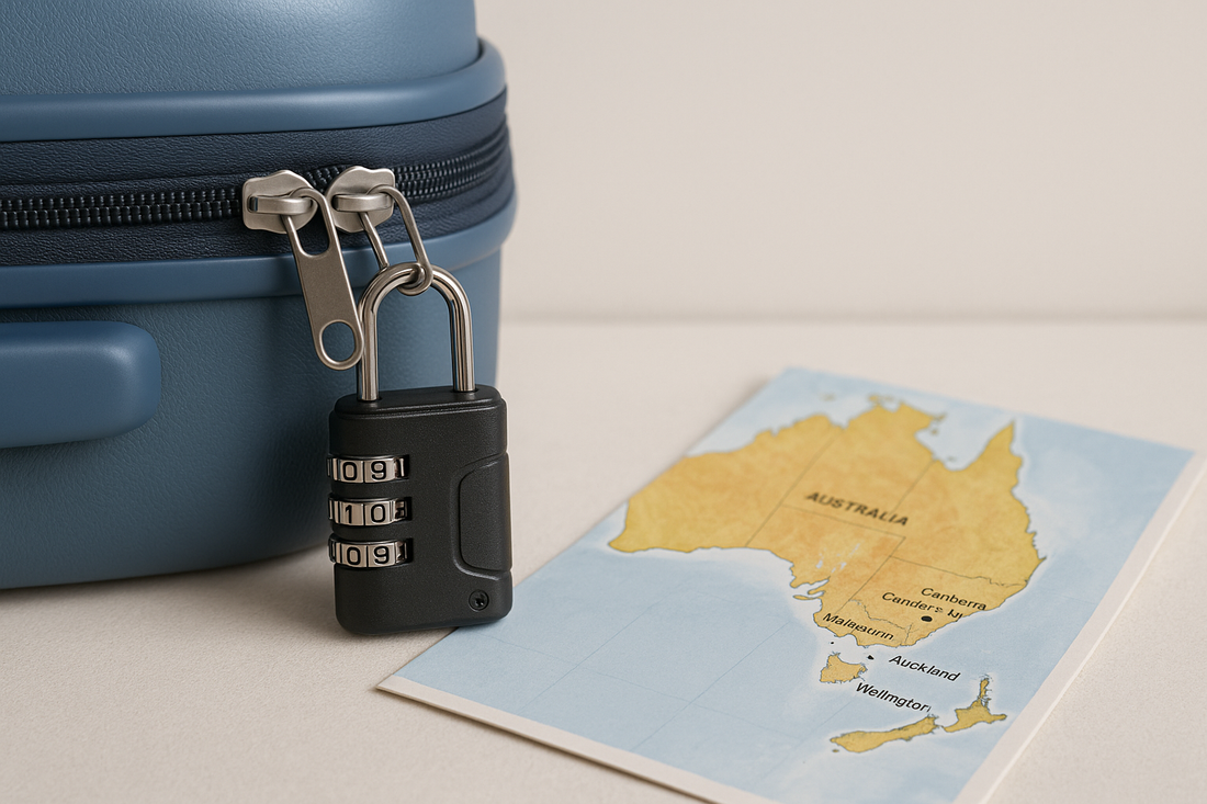 Are TSA locks mandatory for flights to Australia or New Zealand?
