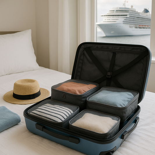 How do packing cubes simplify packing for cruises?