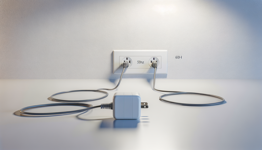 How do universal adapters handle different frequencies (50Hz vs 60Hz)?