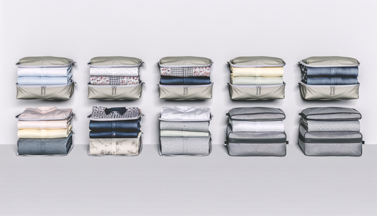 How do I fold clothes to fit best in packing cubes?