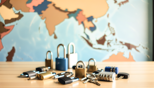 How do I choose the right travel lock for a trip to Southeast Asia?