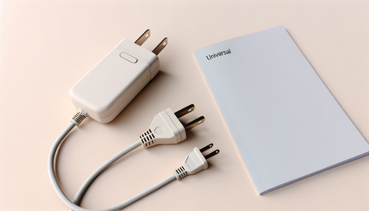 Is it safe to use extension cords with a universal adapter?