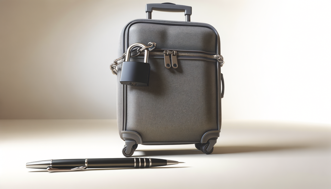 Are luggage locks effective against zipper tampering with pens?