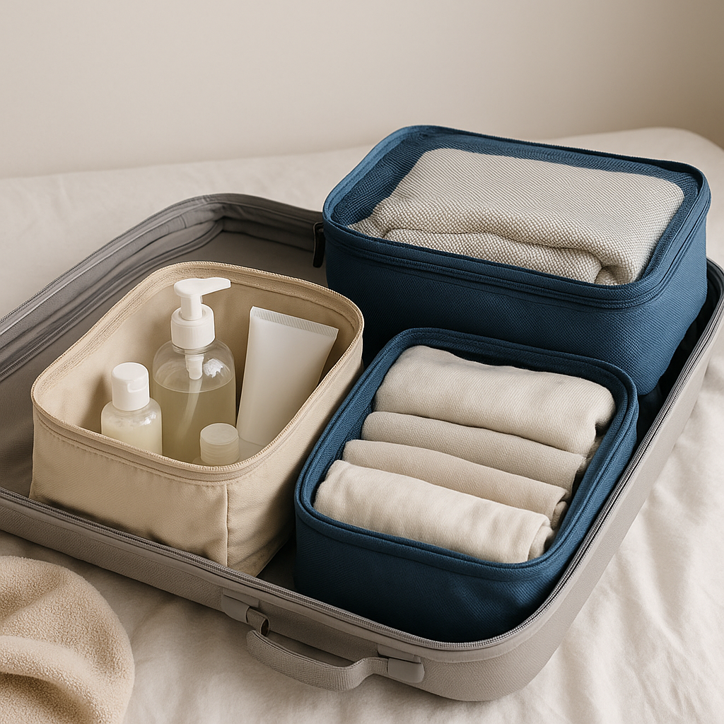 Can packing cubes help separate toiletries from clothing?
