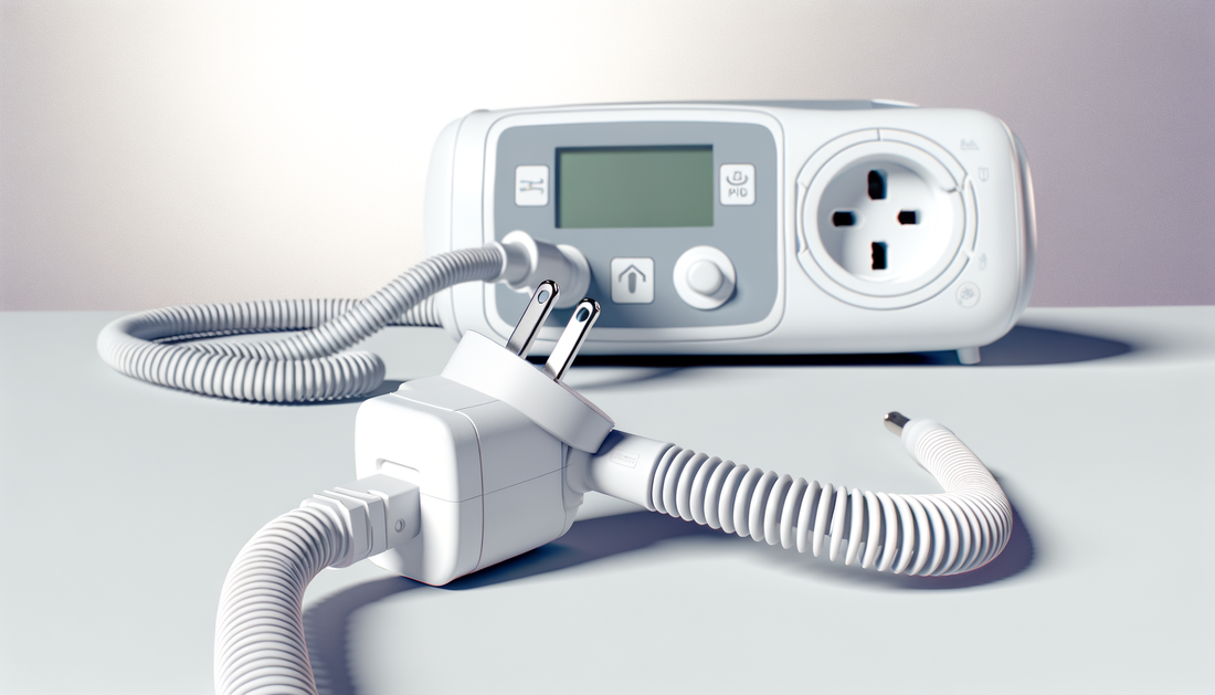 Can I use a universal adapter for my CPAP machine while abroad?