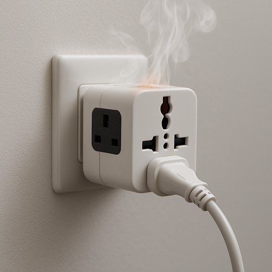 Can universal adapters overheat if used for too many hours?