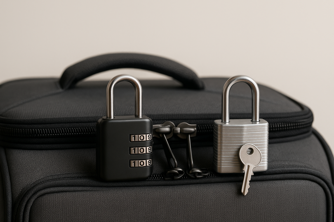 Are combination locks safer than keyed locks for travel?
