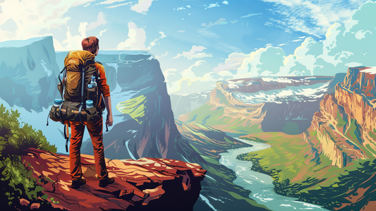 Solo traveler on his first backpacking trip abroad