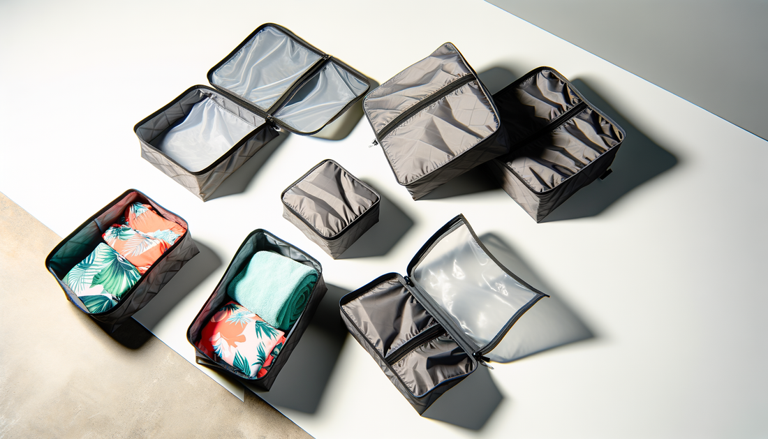 Are there waterproof packing cubes for wet swimsuits or toiletries?
