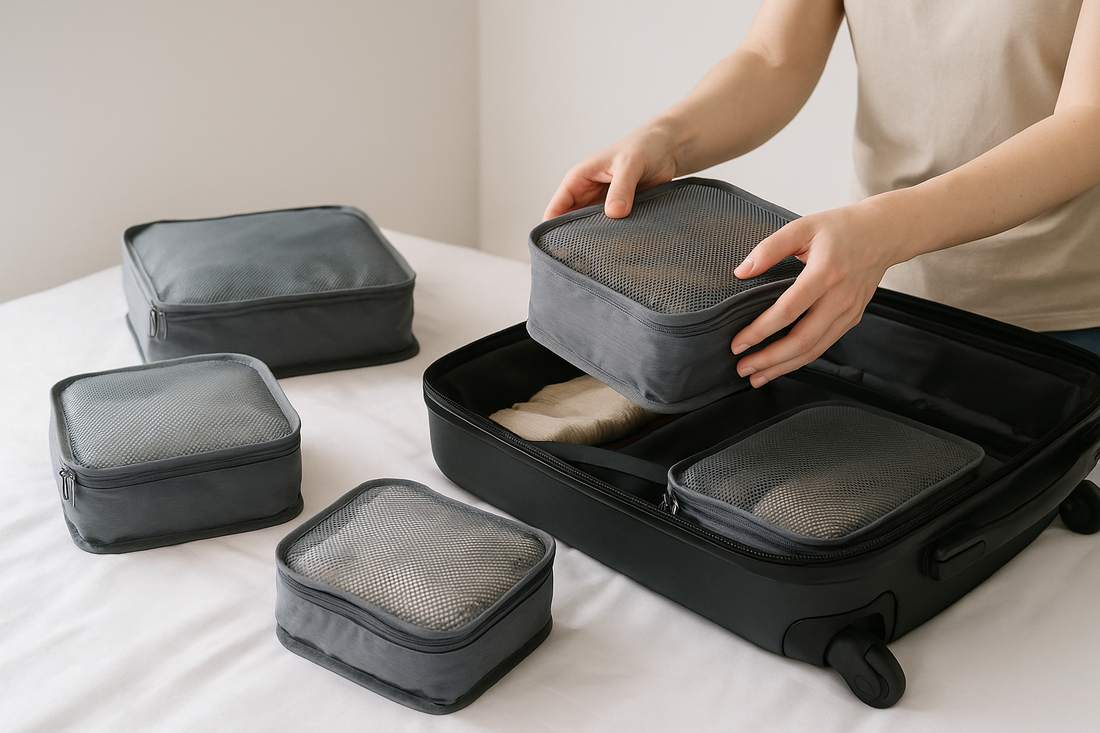 How do I pack packing cubes for carry-on only trips?