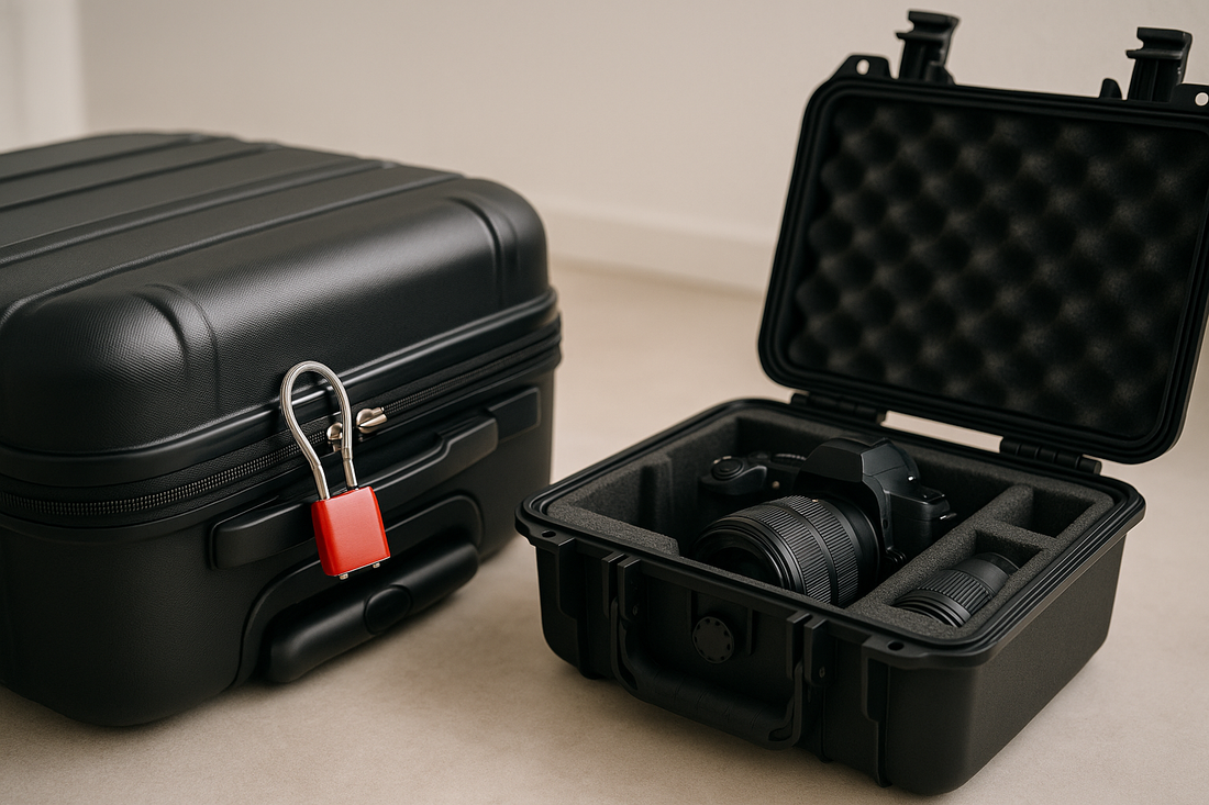 Are luggage locks suitable for protecting camera gear when flying?