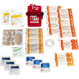 Travel First Aid Kit: Water Resistant w/ all your medical needs