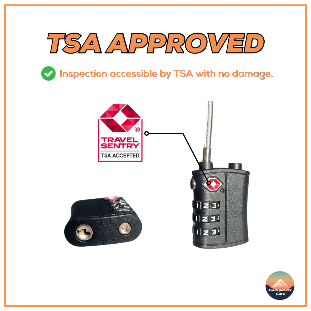 TSA approved luggage lock for travelers