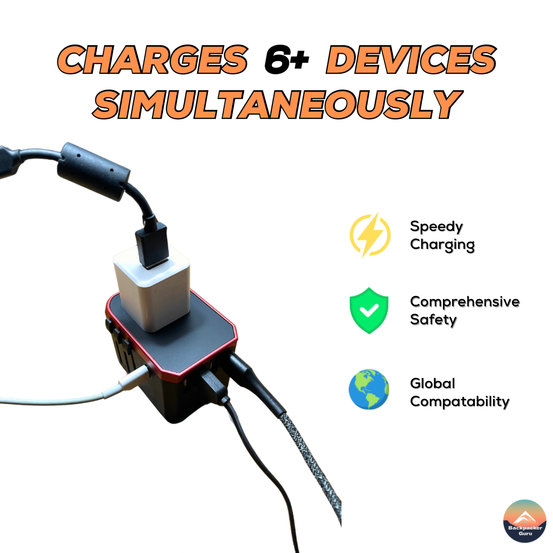 Universal adapter six charging capability