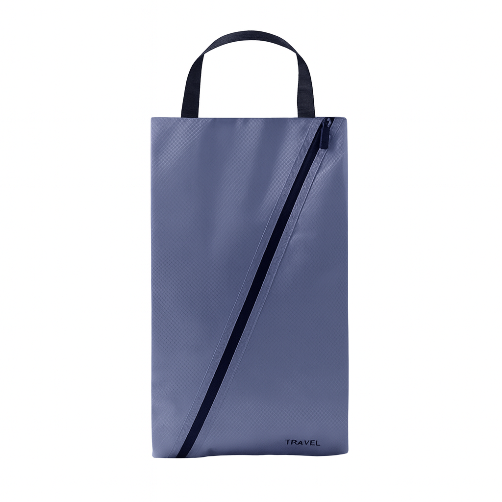 Purple packing cube show holder