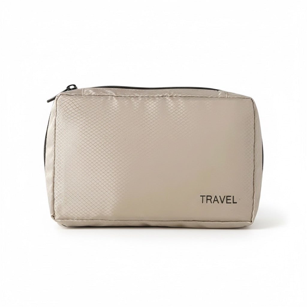 Small Beige Packing Cube Close Up